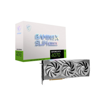 Karta graficzna GeForce RTX 4070 Gaming X Slim 12G GDDRX6 192bit biała