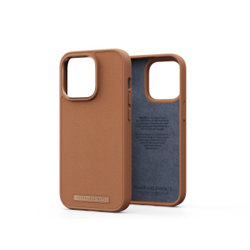 Njord byELEMENTS Genuine Leather pokrowiec na telefon komórkowy 15,5 cm (6.1") Kolor koniakowy