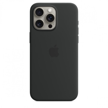 Etui silikonowe z MagSafe do iPhonea 15 Pro Max - czarne