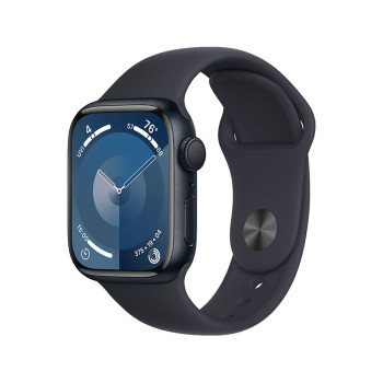 Watch Series 9 GPS, 45mm Koperta z aluminium w kolorze północy z paskiem sportowym w kolorze północy - M/L