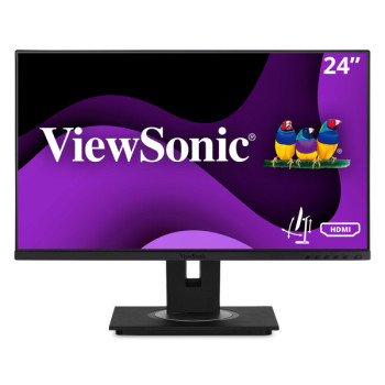 Viewsonic VG Series VG2448a monitor komputerowy 61 cm (24") 1920 x 1080 px Full HD LED Czarny