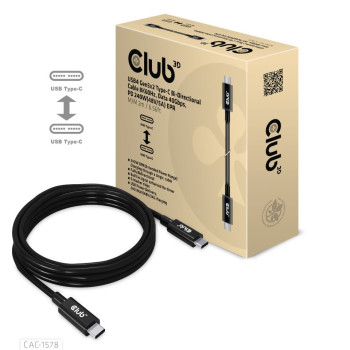 CLUB3D CAC-1578 kabel USB 2 m USB4 Gen 3x2 USB C Czarny