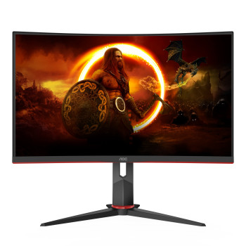AOC CQ27G2S BK monitor komputerowy 68,6 cm (27") 2560 x 1440 px Quad HD Czarny, Czerwony