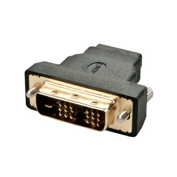 Lindy 41228 zmieniacz płci   kabli HDMI-A FM DVI-D M Czarny