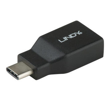 Lindy 41899 zmieniacz płci   kabli USB 3.1-C USB 3.1-A Czarny