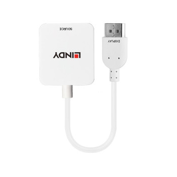Lindy 38146 adapter kablowy HDMI Typu A (Standard) DisplayPort Biały