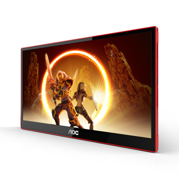 AOC 16G3 monitor komputerowy 39,6 cm (15.6") 1920 x 1080 px Czarny, Czerwony