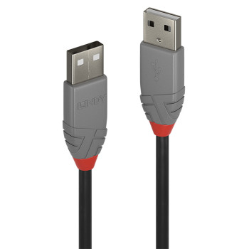 Lindy 36692 kabel USB 1 m USB 2.0 USB A Czarny, Szary