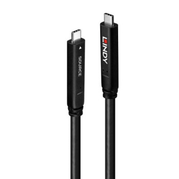 Lindy 43333 kabel USB 10 m USB 3.2 Gen 1 (3.1 Gen 1) USB C Czarny