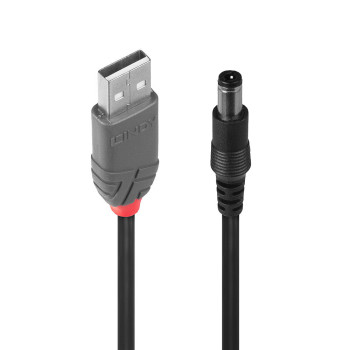 Lindy 70267 kabel USB 1,5 m USB 2.0 USB A DC Czarny