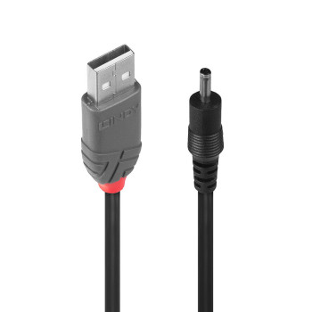 Lindy 70266 kabel zasilające Czarny 1,5 m USB A