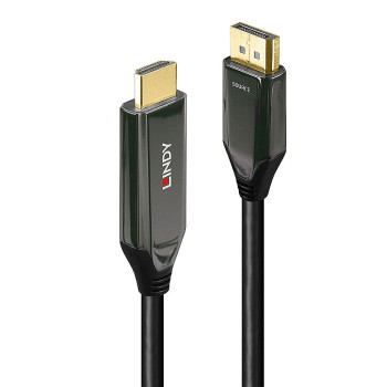 Lindy 40931 adapter kablowy 2 m HDMI Typu A (Standard) DisplayPort Czarny