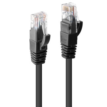 Lindy 48077 kabel sieciowy Czarny 1 m Cat6 U UTP (UTP)