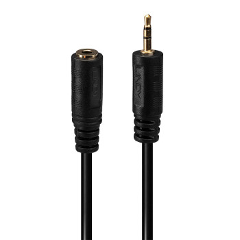 Lindy 35698 kabel audio 0,2 m 2.5mm 3.5mm Czarny