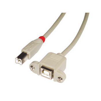 Lindy 31800 kabel USB 0,5 m USB B Szary