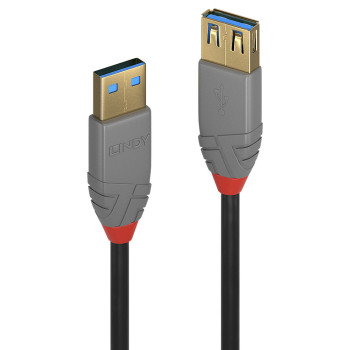Lindy 36760 kabel USB 0,5 m USB 3.2 Gen 1 (3.1 Gen 1) USB A Czarny