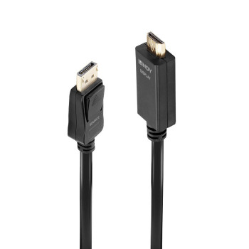 Lindy 36924 adapter kablowy 5 m DisplayPort HDMI Typu A (Standard) Czarny