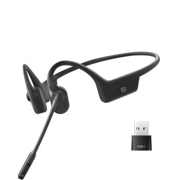SHOKZ OpenComm UC Zestaw słuchawkowy Bezprzewodowy Nauszny Biuro centrum telefoniczne Bluetooth Czarny