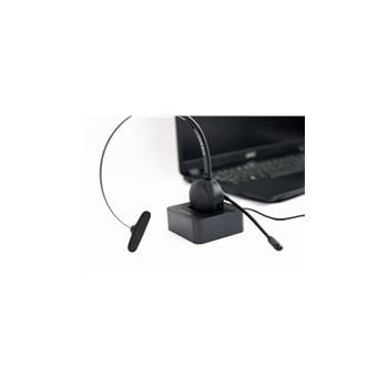 GEMBIRD Sluchátka BTHS-M-01, vhodné pro call centra, mikrofon, Bluetooth, černé