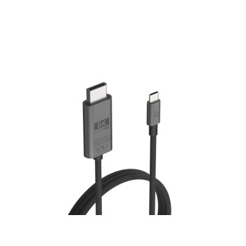 LINQ byELEMENTS LQ48024 adapter kablowy 2 m USB Type-C DisplayPort Czarny