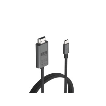 LINQ byELEMENTS LQ48026 adapter kablowy 2 m USB Type-C HDMI Czarny