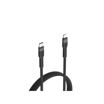 LINQ byELEMENTS LQ48031 kabel do telefonu Czarny 2 m USB C Lightning