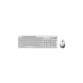 GENIUS set klávesnice + myš SlimStar 8230/ USB/ bílá/ CZ+SK layout