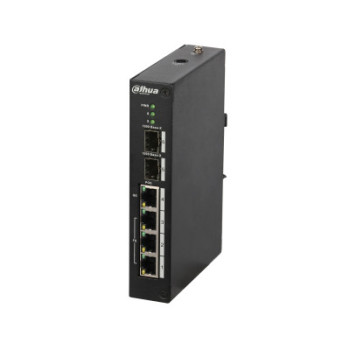 Dahua Technology PFS4206-4P-96 łącza sieciowe Zarządzany L2 Fast Ethernet (10 100) Obsługa PoE Czarny