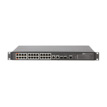 Dahua Technology PFS4226-24ET-240 Zarządzany L2 Fast Ethernet (10 100) Obsługa PoE 1U Czarny