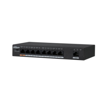 Dahua Technology PFS3009-8ET-96 łącza sieciowe Nie zarządzany L2 Fast Ethernet (10 100) Obsługa PoE Czarny