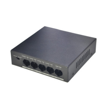 Dahua Technology PFS3005-4P-58 łącza sieciowe Nie zarządzany L2 Fast Ethernet (10 100) Obsługa PoE Czarny