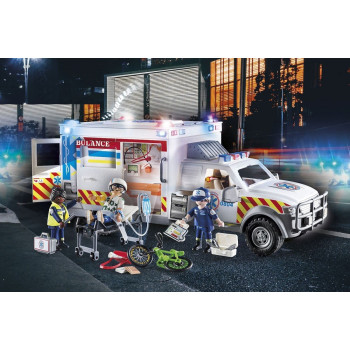 Zestaw figurek City Action 70936 Ambulans pogotowia ratunkowego: US Ambulance