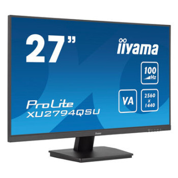 iiyama ProLite XU2794QSU-B6 27"W LCD WQHD VA monitor komputerowy 68,6 cm (27") 2560 x 1440 px Wide Quad HD Czarny