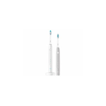 Oral-B Pulsonic SLIM Clean 2900 elektrický zubní kartáček, sonický, 62 000 pulzů, 2 režimy, 2 kusy, bílý a šedý