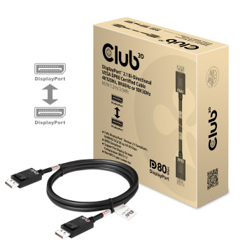 CLUB3D CAC-1091 kabel DisplayPort 1,2 m Czarny