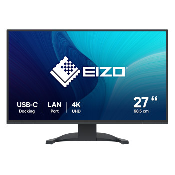 EIZO FlexScan EV2740X-BK monitor komputerowy 68,6 cm (27") 3840 x 2160 px 4K Ultra HD LCD Czarny