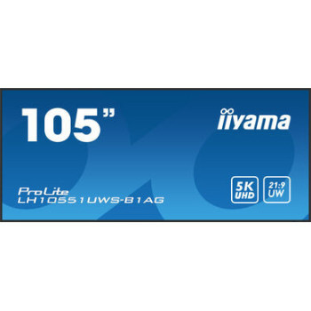 iiyama LH10551UWS-B1AG signage display Płaski panel Digital Signage 2,66 m (104.7") LED 500 cd m² UltraWide Full HD Czarny 24 7