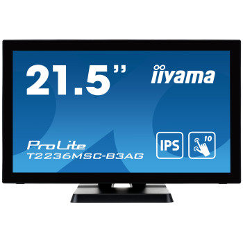 iiyama ProLite monitor komputerowy 54,6 cm (21.5") 1920 x 1080 px Full HD LED Ekran dotykowy Stół Czarny