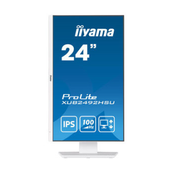 iiyama XUB2492HSU-W6 monitor komputerowy 60,5 cm (23.8") 1920 x 1080 px Full HD LED Biały