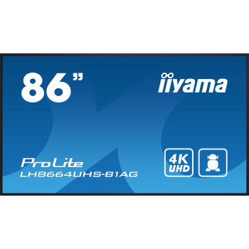 iiyama PROLITE Cyfrowa tablica A 2,18 m (86") LED Wi-Fi 500 cd m² 4K Ultra HD Czarny Procesor wbudowany Android 11 24 7