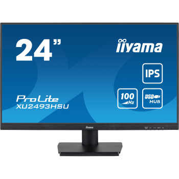iiyama ProLite XU2493HSU-B6 monitor komputerowy 61 cm (24") 1920 x 1080 px Full HD LED Czarny