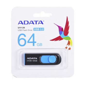 Pendrive ADATA UV128 AUV128-64G-RBE (64GB, USB 3.0, kolor czarny)