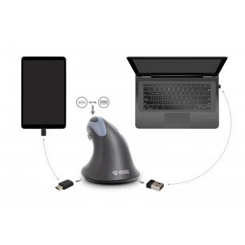 Mysz ergonomiczna pionowa YMS 50350 ERGO USB A , USB C