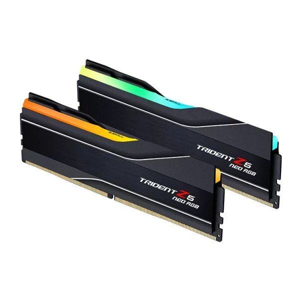 Pamięć PC - DDR5 32GB (2x16GB) Trident Neo AMD RGB 6400MHz CL32 EXPO Black Pamięć PC - DDR5 32GB (2x16GB) Trident Neo AMD RGB 6400MHz CL32 EXPO Black