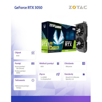 Karta graficzna GeForce RTX 3050 ECO 8GB GDDR6 128bit 3DP/HDMI