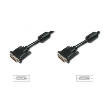 Kabel połączeniowy DVI-D DualLink WQXGA 30Hz Typ DVI-D (24+1)/DVI-D (24+1) M/M 3m Czarny