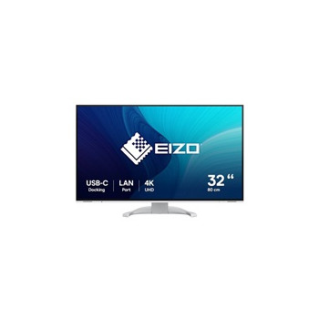EIZO MT 31,5" EV3240X-WH FlexScan, IPS, 3840x2160, 350nit, 2000:1, 5ms, USB-C, DisplayPort, USB, HDMI, KVM, Repro, Bílý