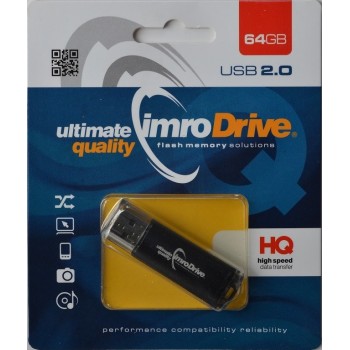 Pendrive IMRO BLACK/64GB (64GB, USB 2.0, kolor czarny)
