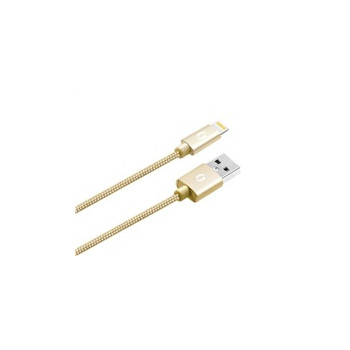 ALIGATOR datový kabel PREMIUM 2A, Lightning, zlatá