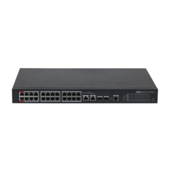 Dahua Technology PoE DH-PFS4226-24ET-360-V3 łącza sieciowe Zarządzany L2 Gigabit Ethernet (10 100 1000) Obsługa PoE Czarny